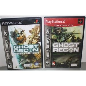 2 Ghost Recon PS2 Games: Advanced Warfighter & Greatest Hits Complete